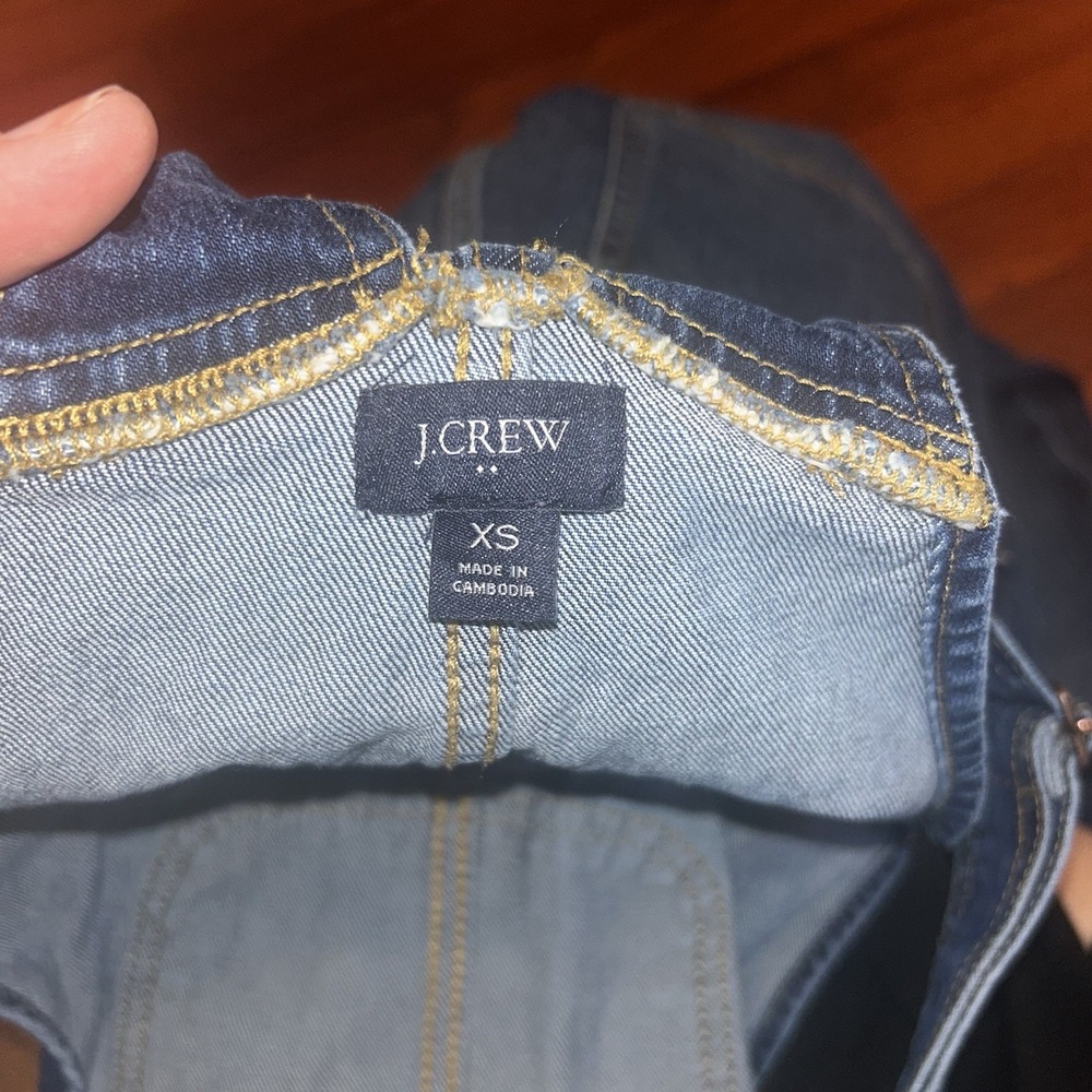J. Crew Blue Denim Jeans Classic Straight Cut, Size Extra Small. - Picture 4 of 7